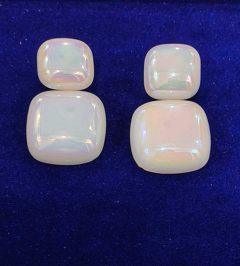 Iridescent Stud Earrings