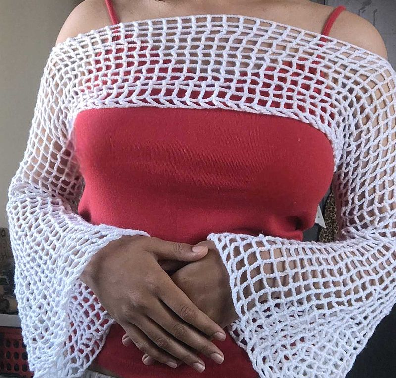 Handmade Crochet Mesh Sleeves