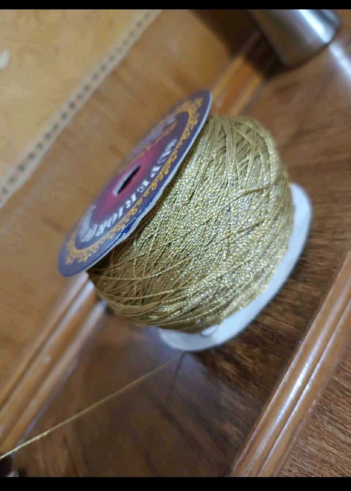 Pack of 1 Embroidery Metallic Golden Zari Roll