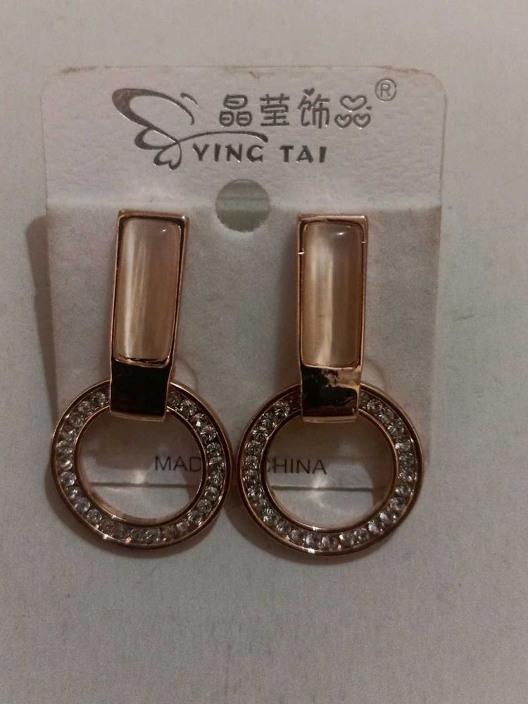 Stylish Circle Drop Earrings
