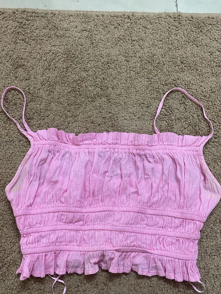 Pink Crop Top