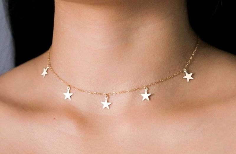 Star Charm Necklace Gold Plated
