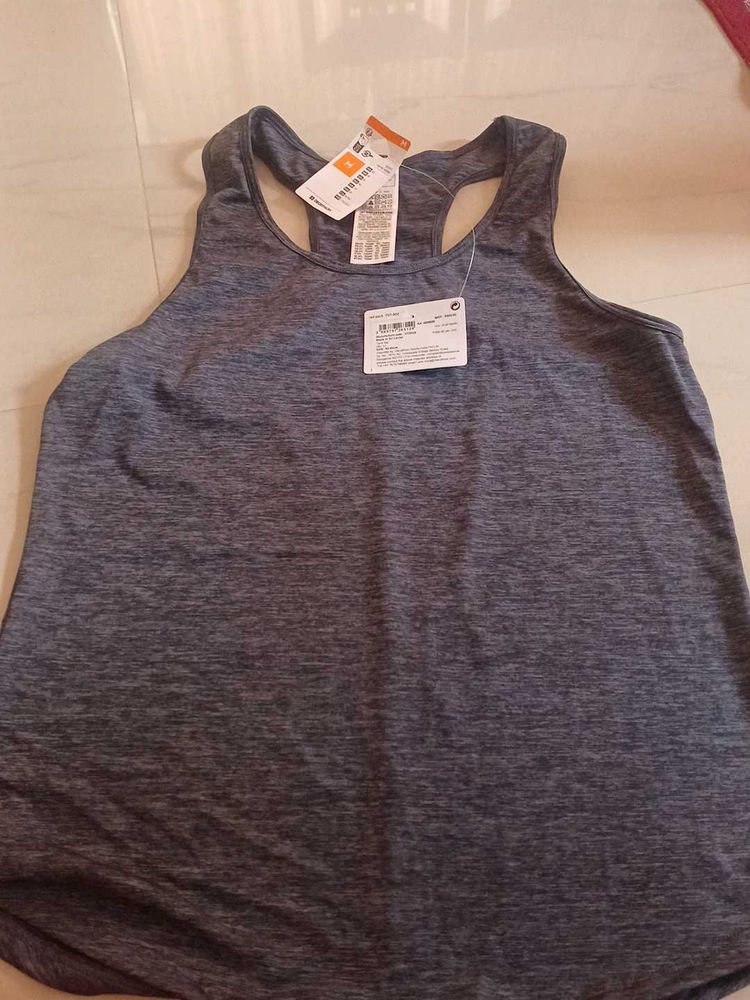 Gray Workout Tank Top