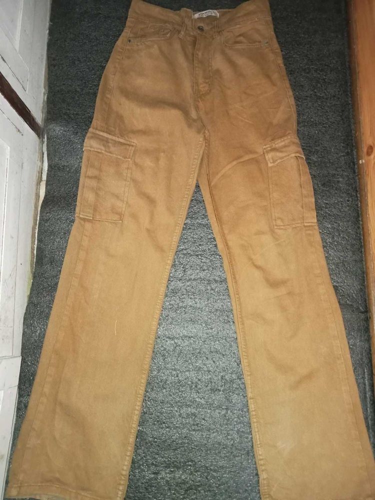 Tan Cargo Pants(mango)