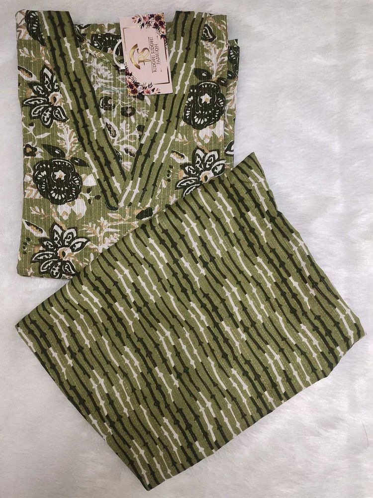 Floral Print Kurta Set