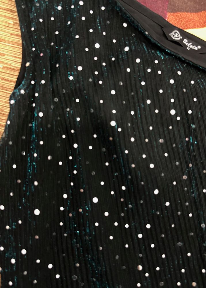 Sequin Sleeveless Top