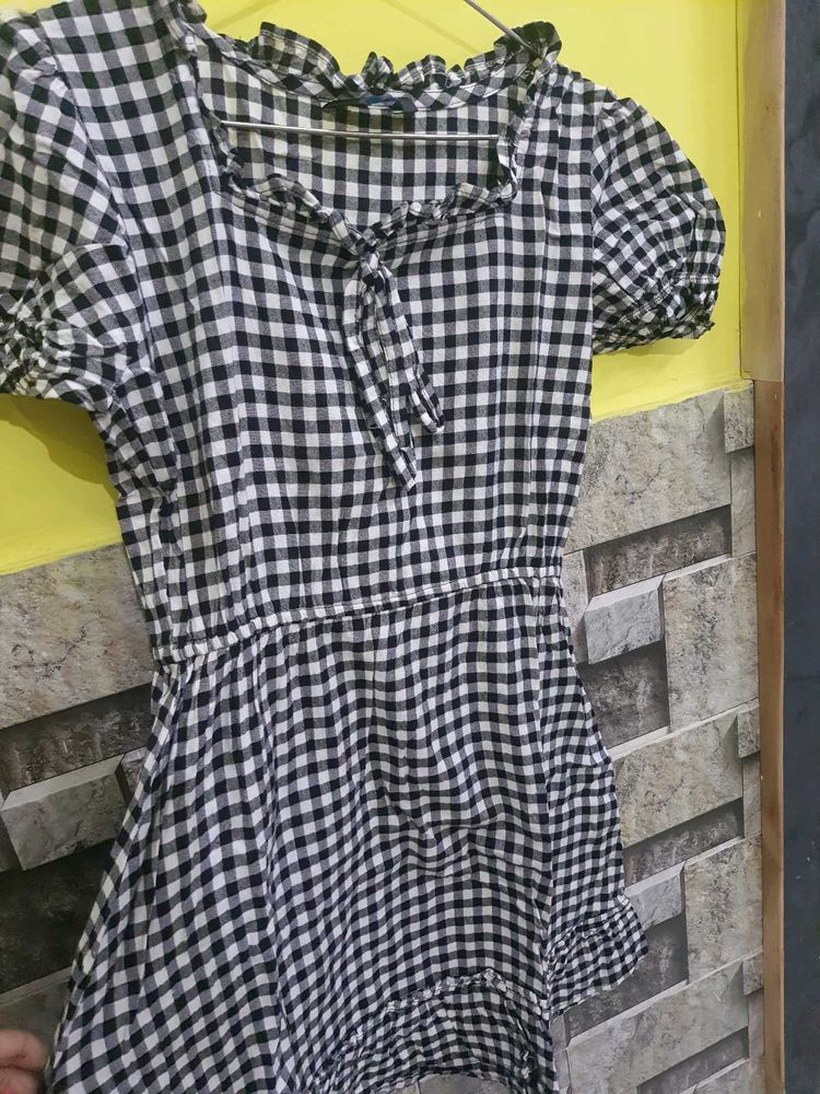 Checked Dress