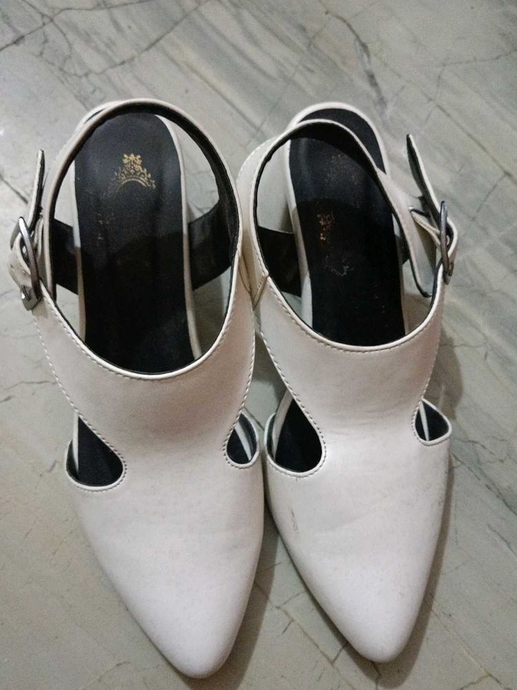 Elegant White Heels