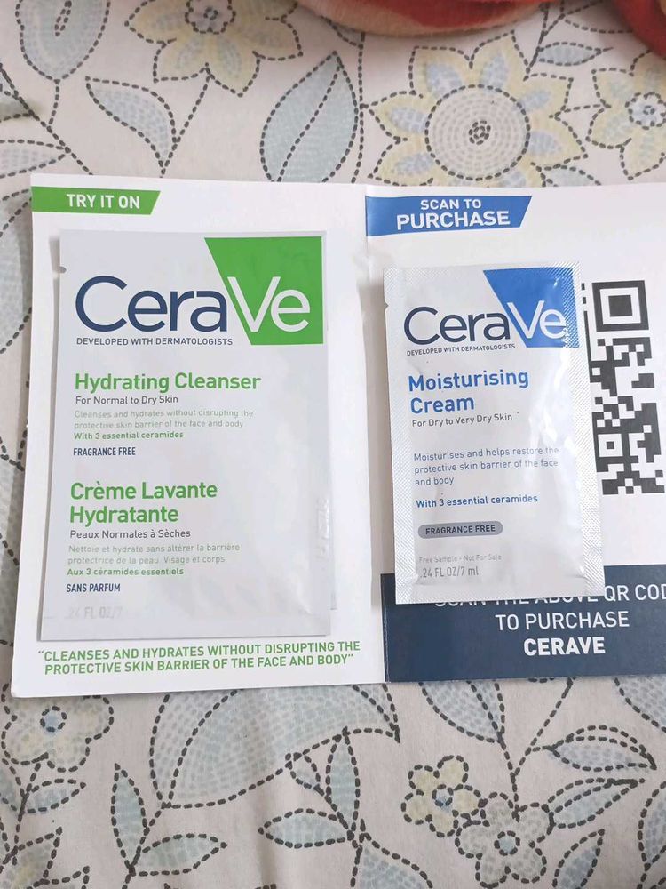 CeraVe Sample Duo!! perfect for testing!