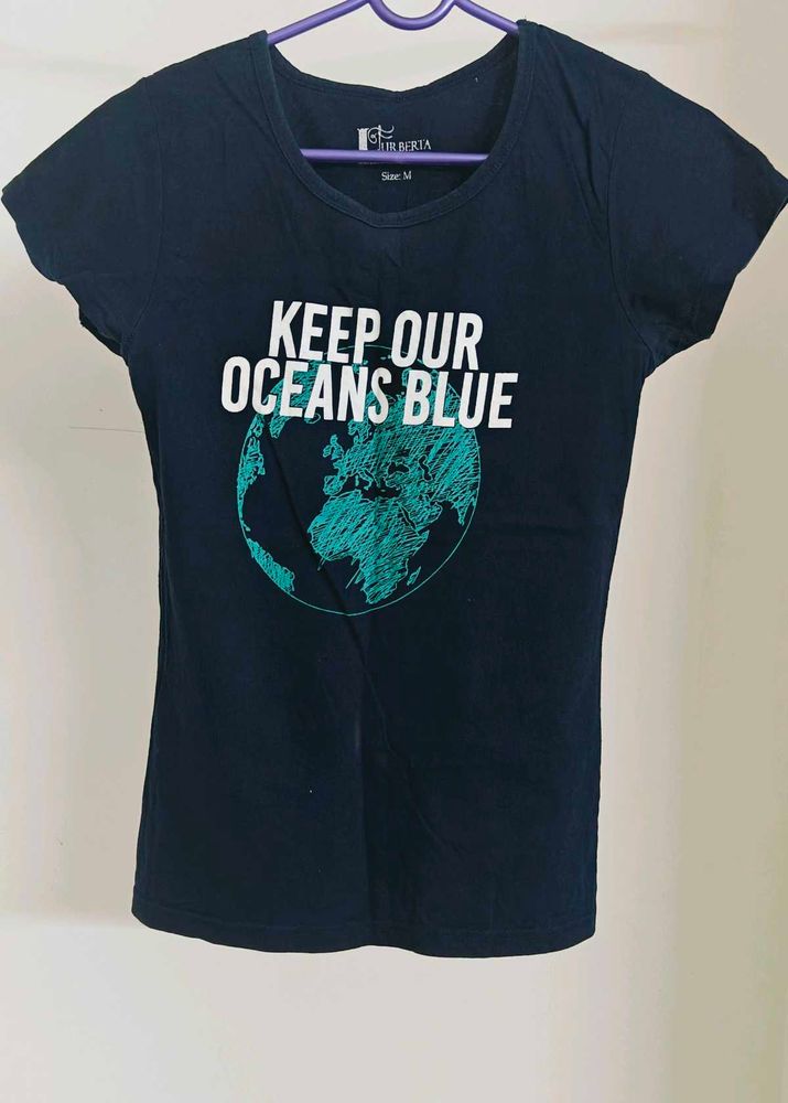 Dark Blue Tee | Tight Fit