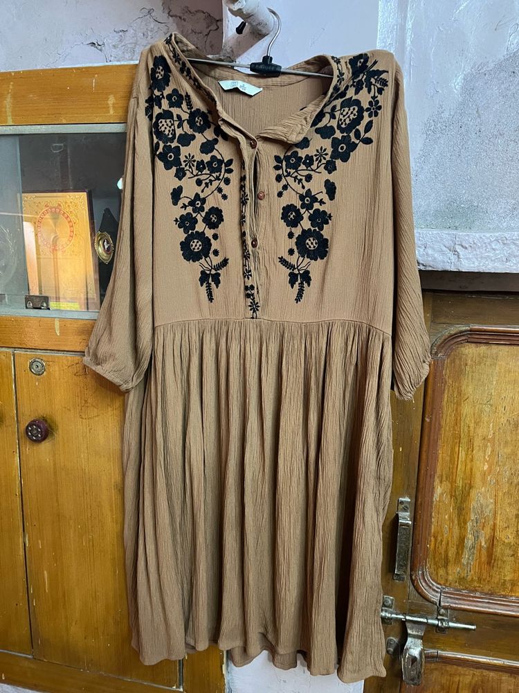 Boho Embroidered Dress