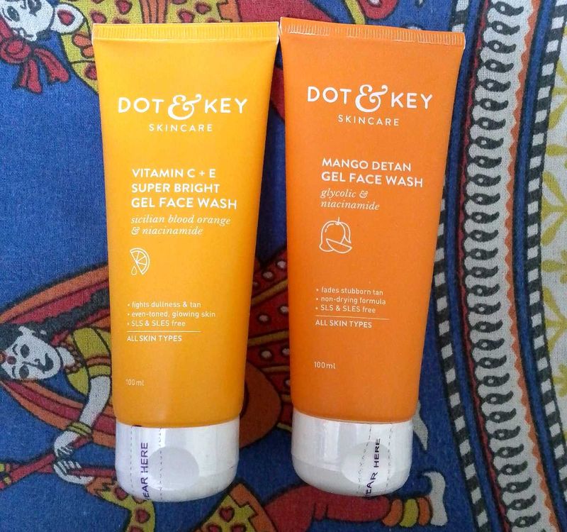 Dot and key pack of 2 Facewash