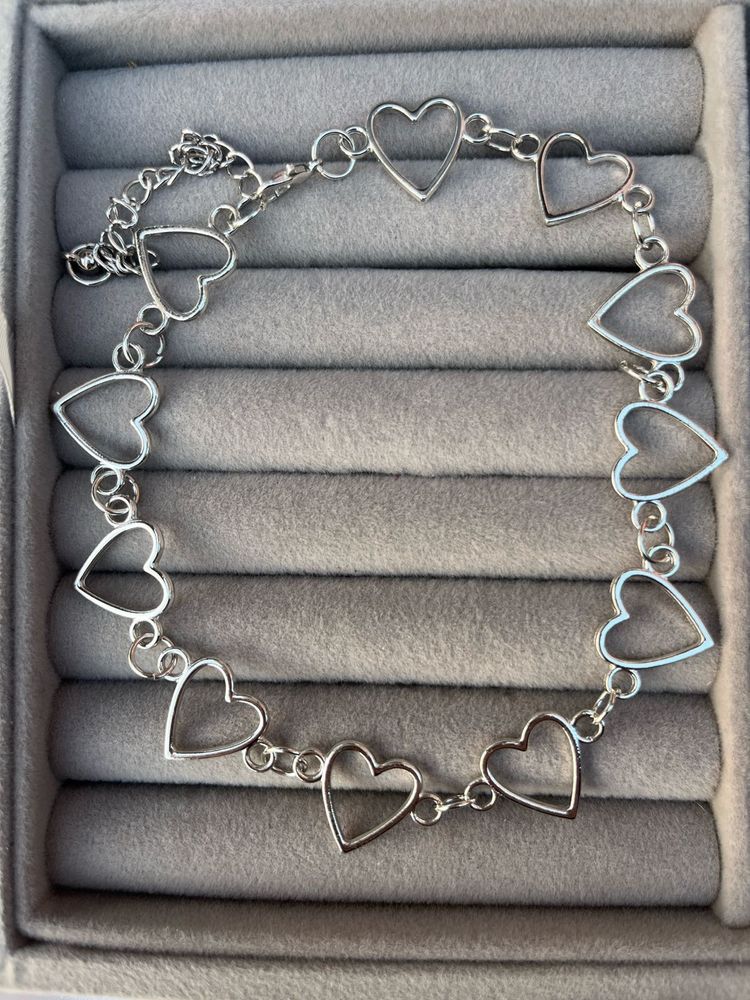 Heart Choker Chain Necklace