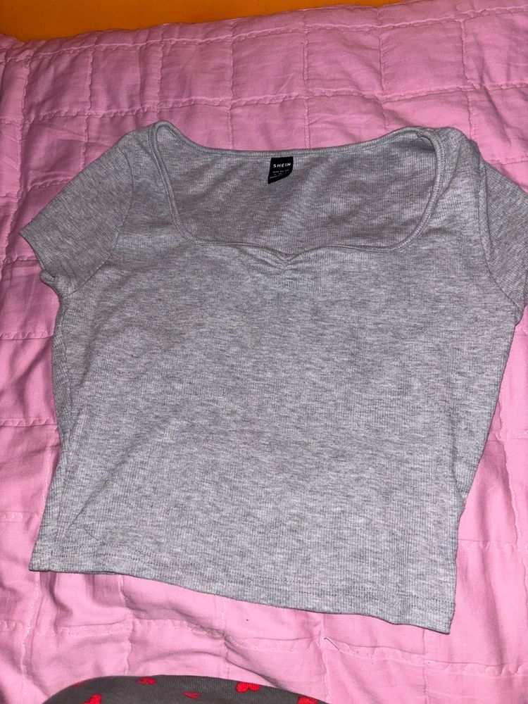 Shein Grey Top