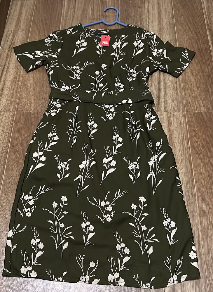 Western Dress With Belt