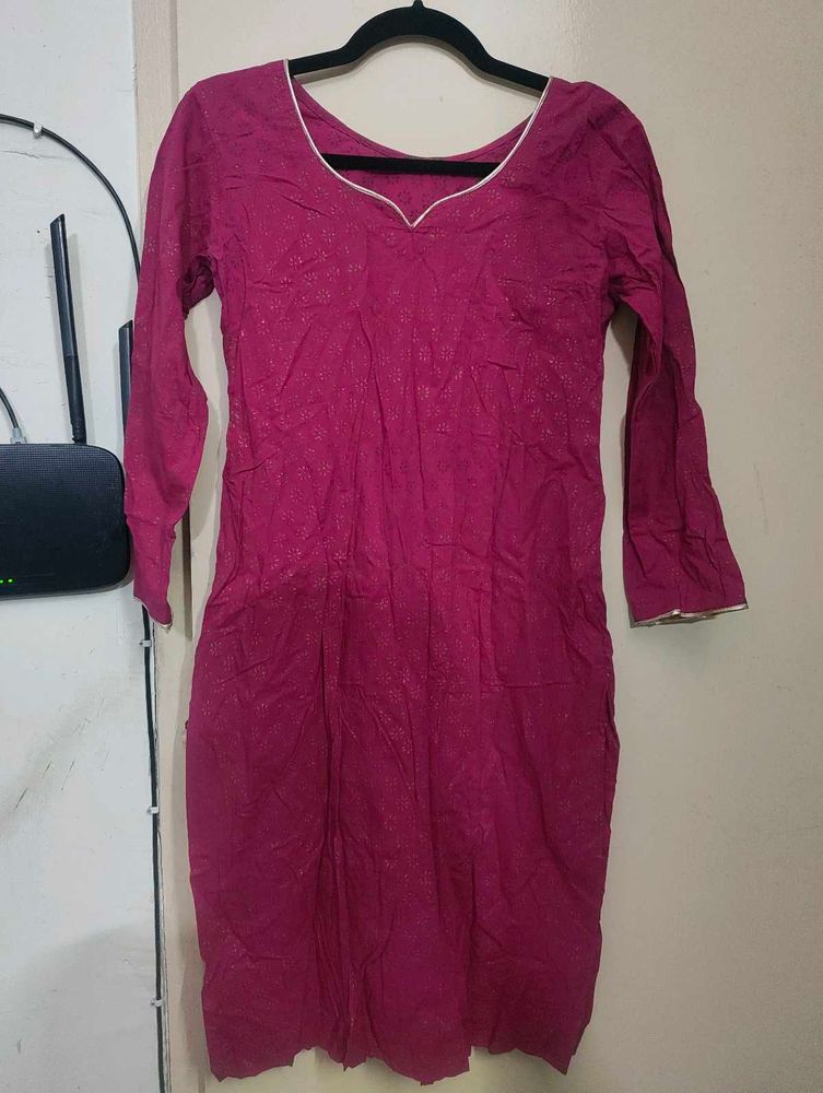 Rani Pink Kurta Dress
