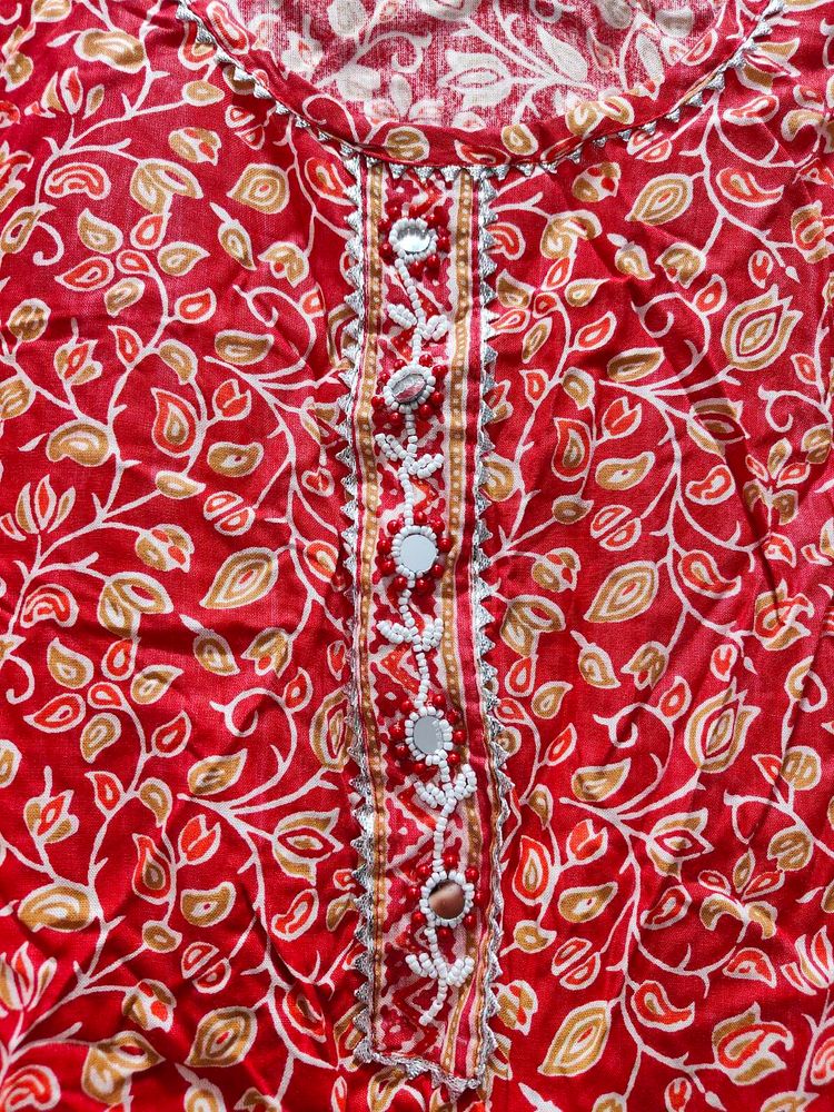 Red Short Kurti