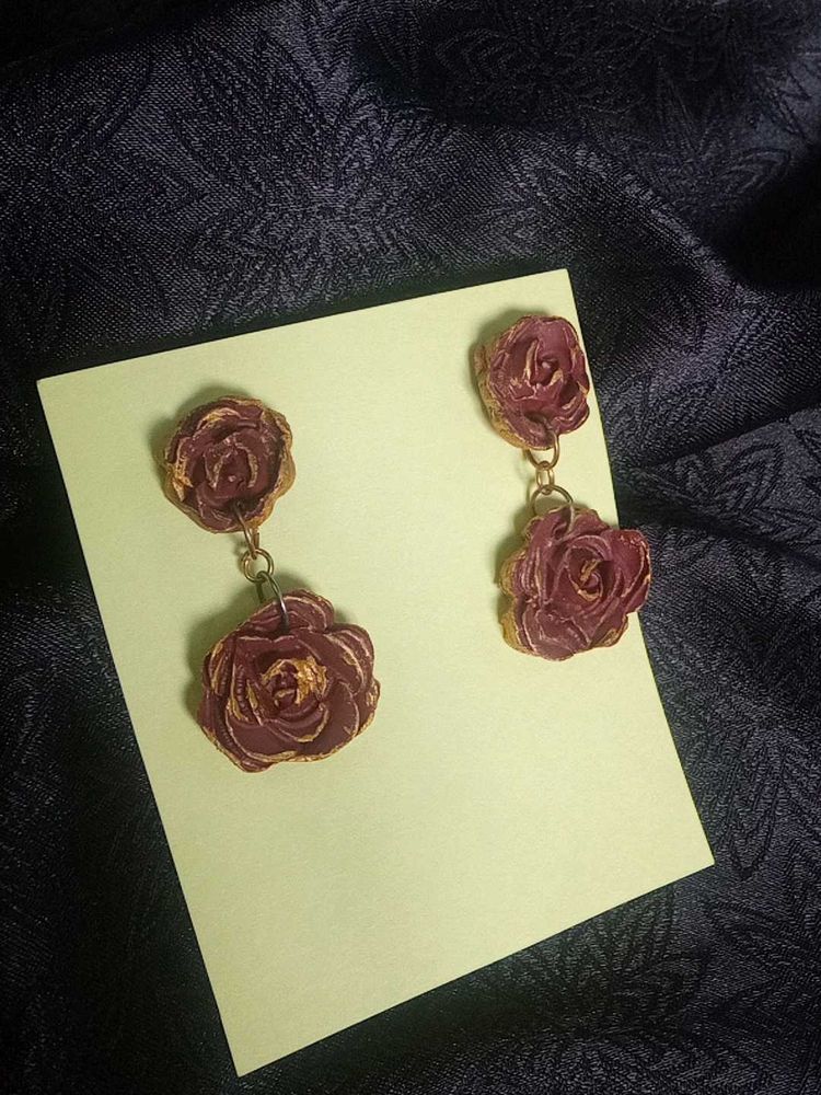 Rose Drop Earrings