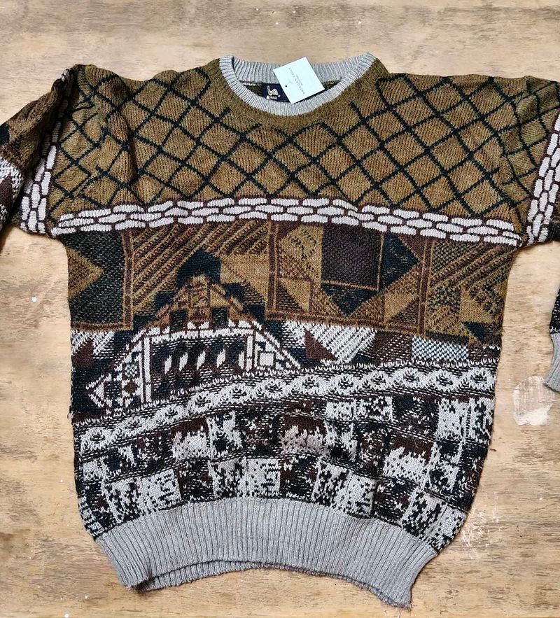 Vintage Patterned Sweater