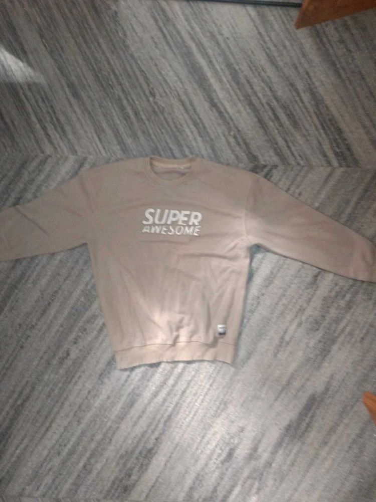 Awesome Graphic Print Sweatshirt