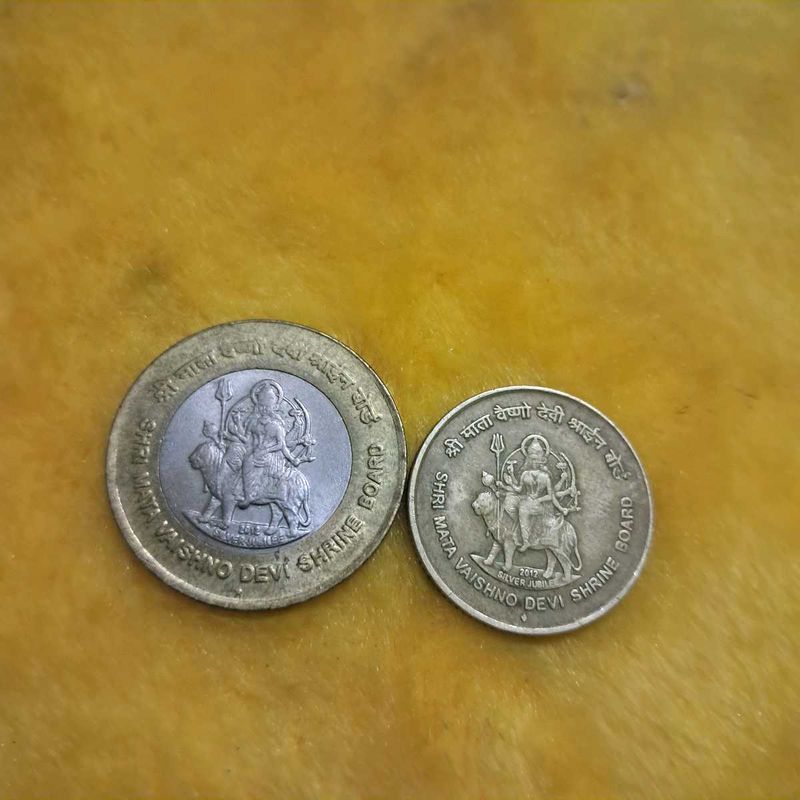 VaishnoDevi rs10 Rs5 commemmorative coins