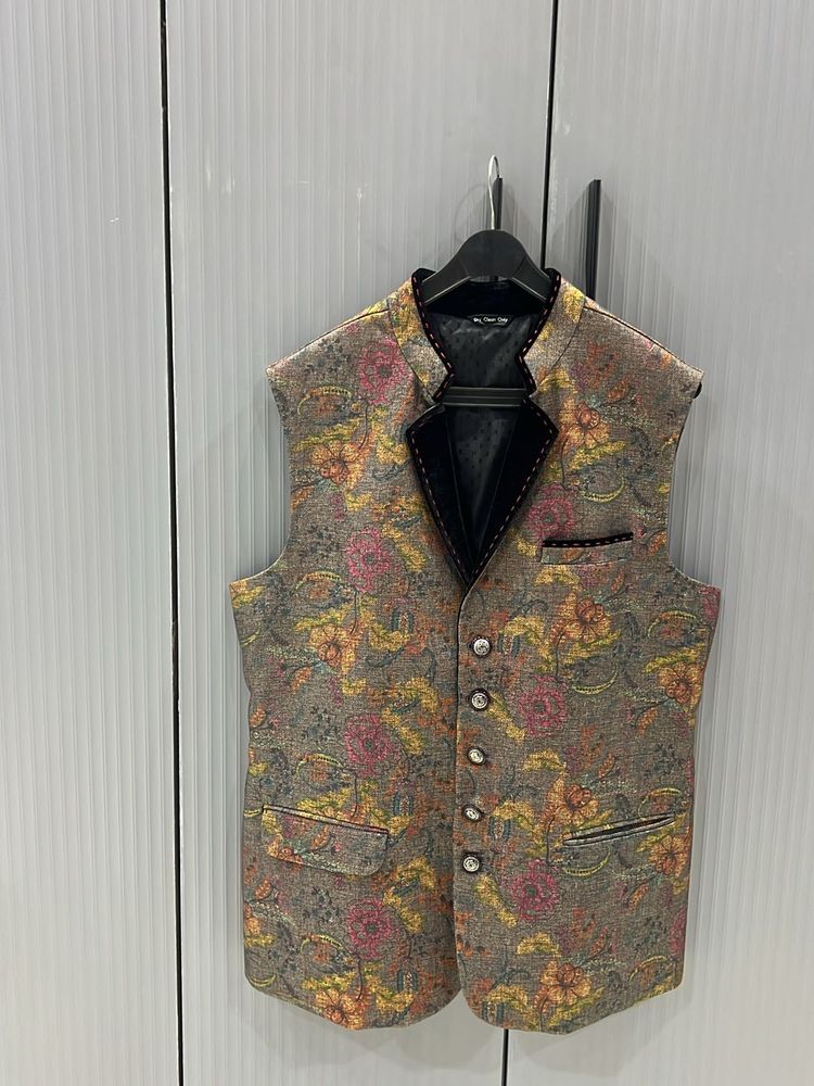 Floral Print Men&#39;s Vest