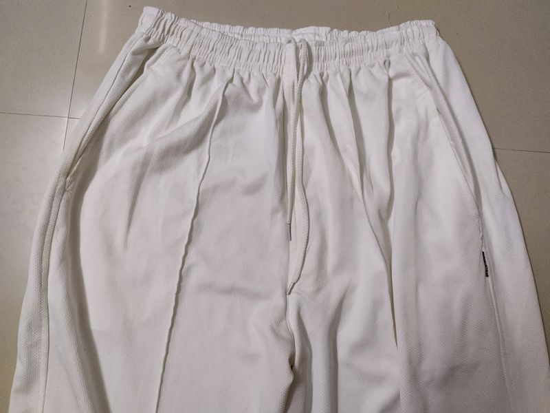 Men White Colored Track Suit For Adults