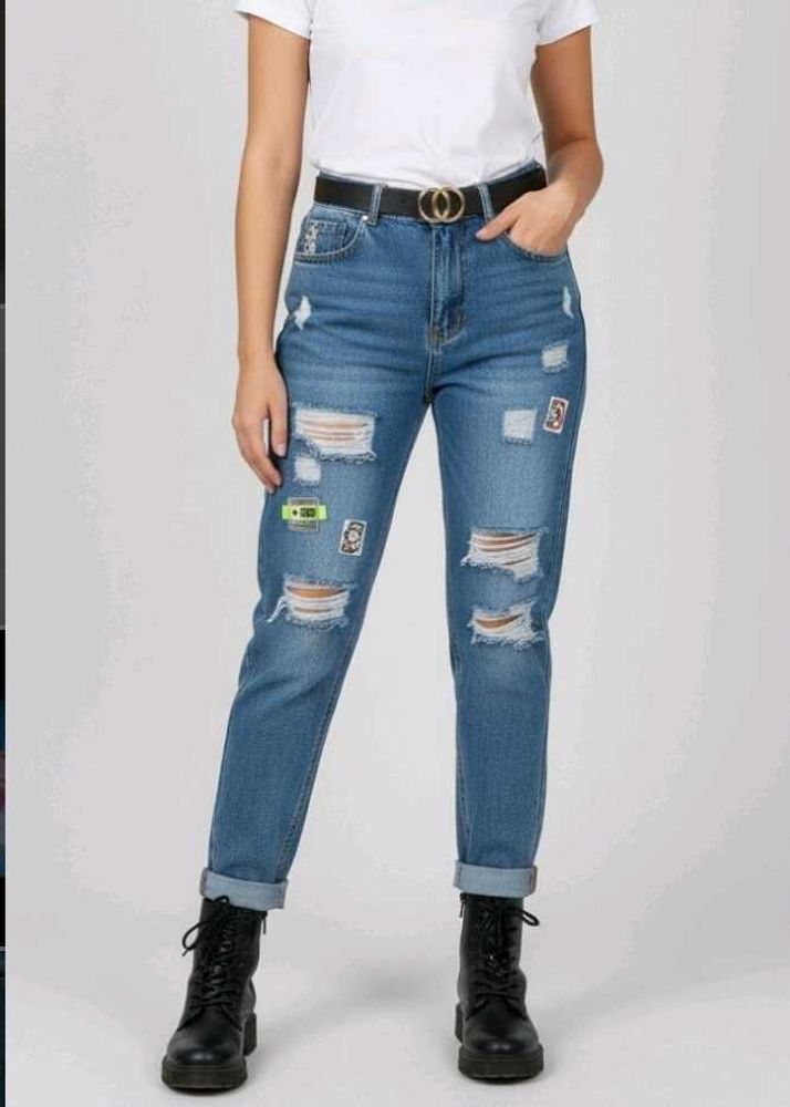 Hight Waist Denim Jeans | Designer And Stylish