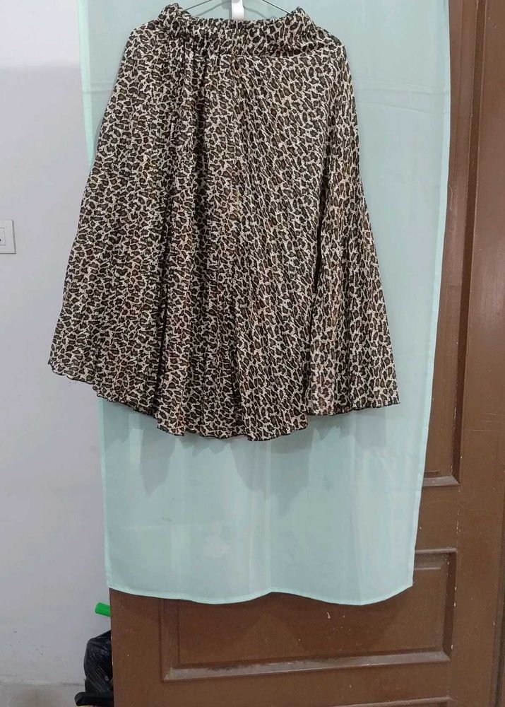 Animal Print Western Skirt