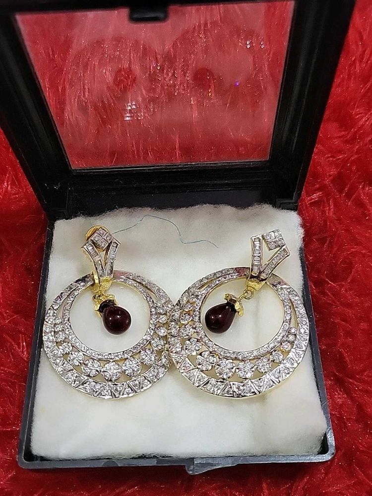 Elegant Circle Drop Earrings