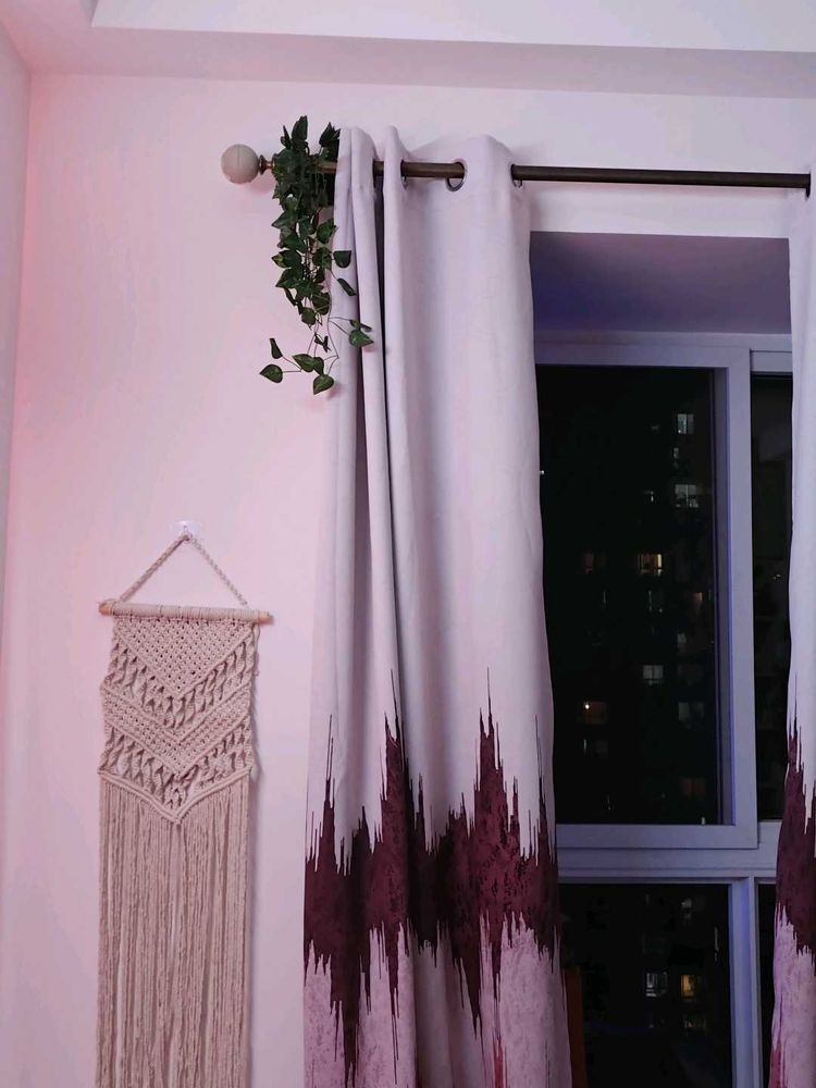 Beautiful Pink Curtain