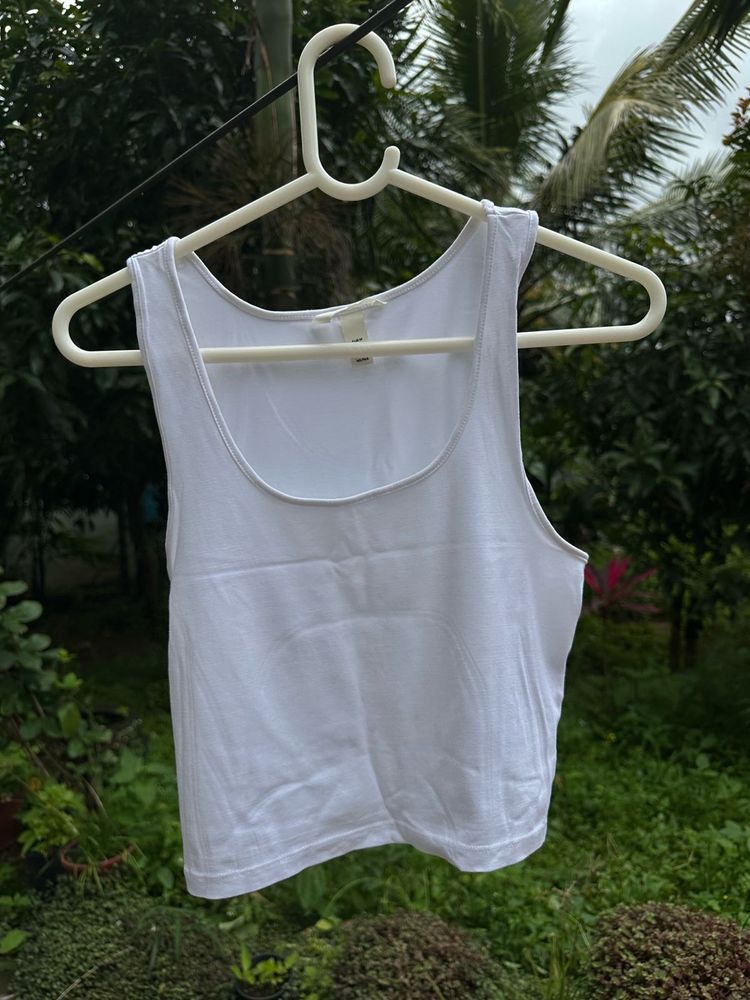 White H&amp;M Tank Top