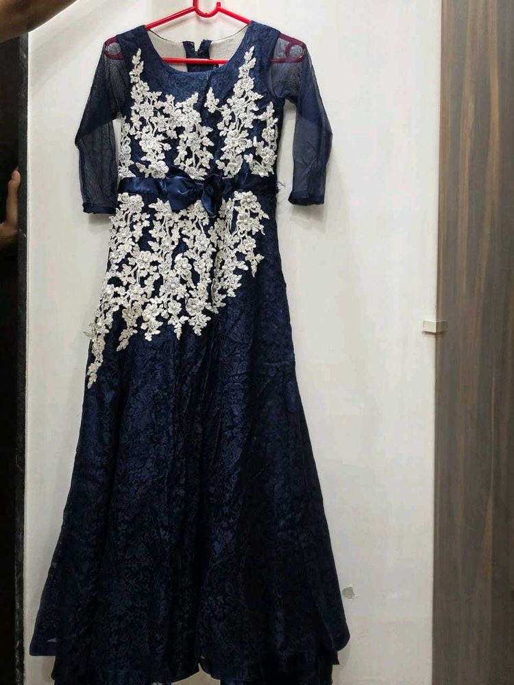Ethnic Royal Blue Gown