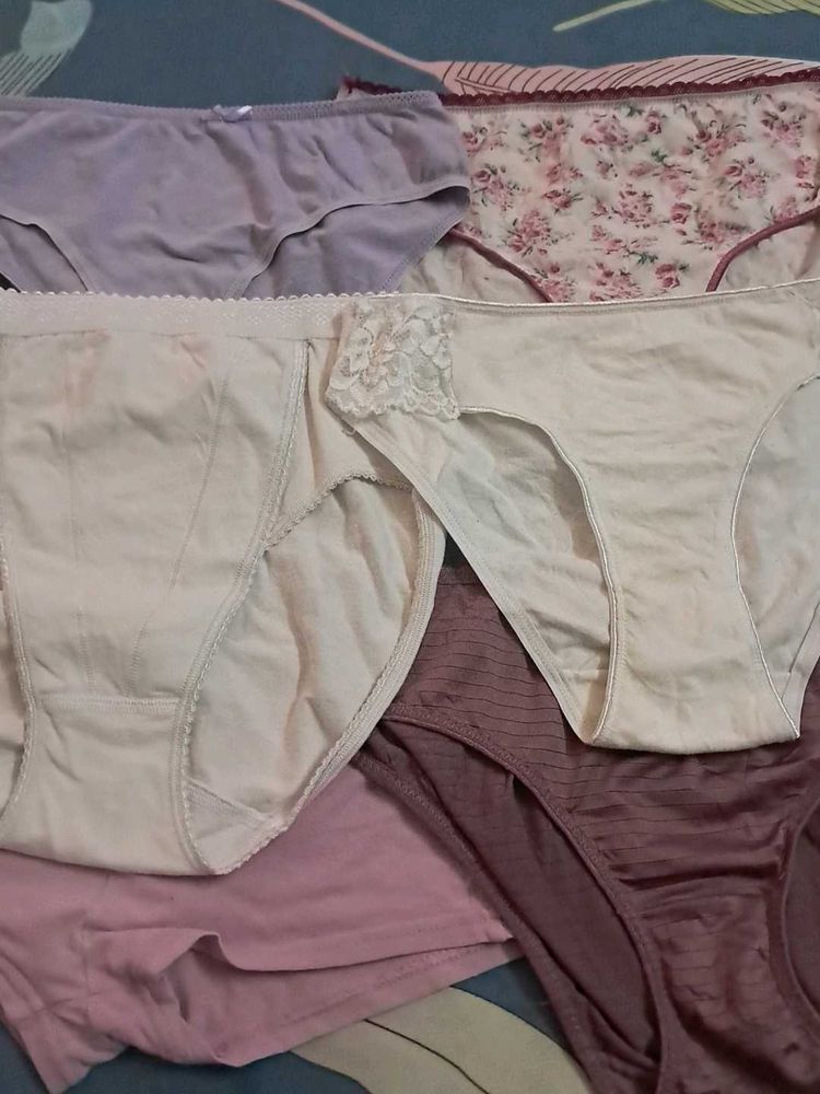Six Pure Cotton  Imported Fabric Panty