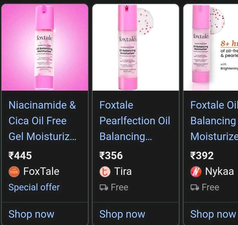 Foxtale Oil Balancing Moisturizer