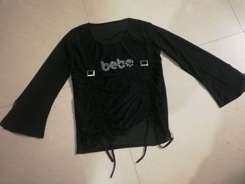 Black Colour Tops For Skirt