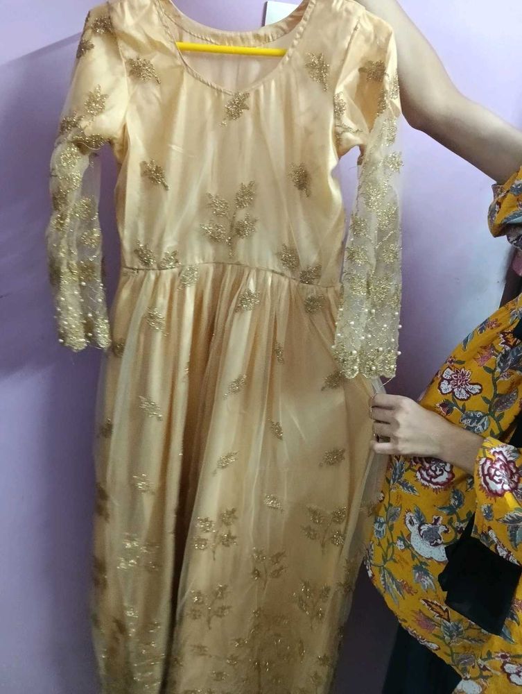 Ethinic Gown Golden