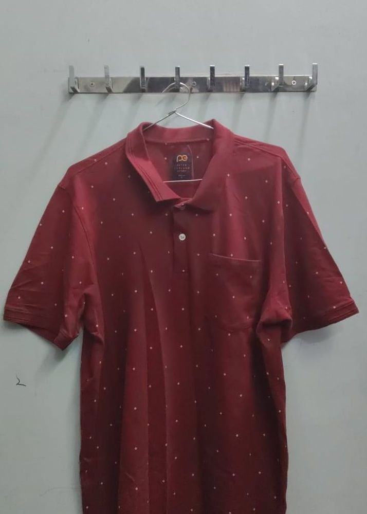 Peter England T Shirt For Men With Pocket