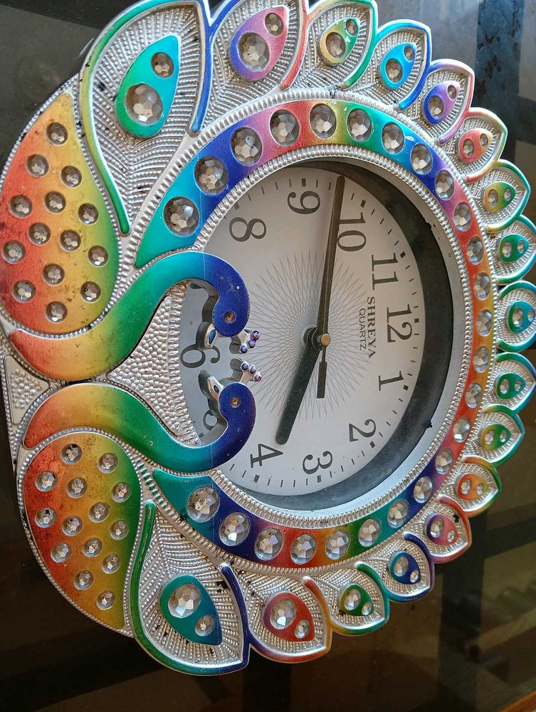 Peacock Shape Wall Watche