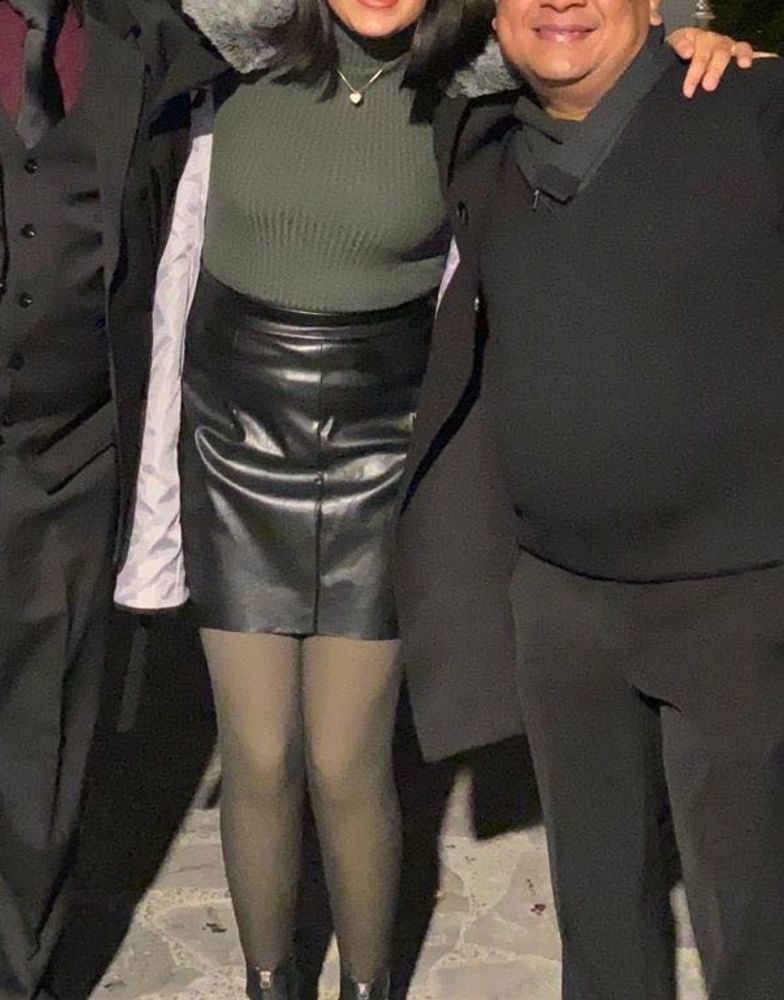 Chic Faux Leather Mini Skirt