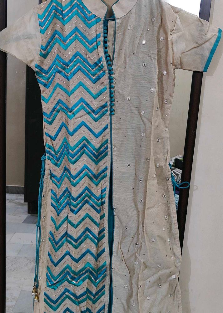 Green Kurta Set For Women