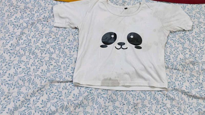 Panda Graphic Tee Or Crop Top