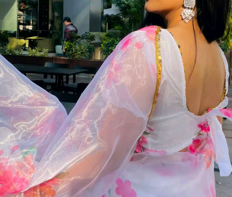 Brand New Saree Not Used With Stitch Blouse