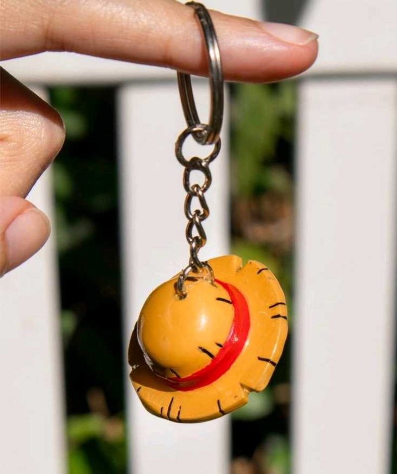 One Piece Luffy Hat Keychain