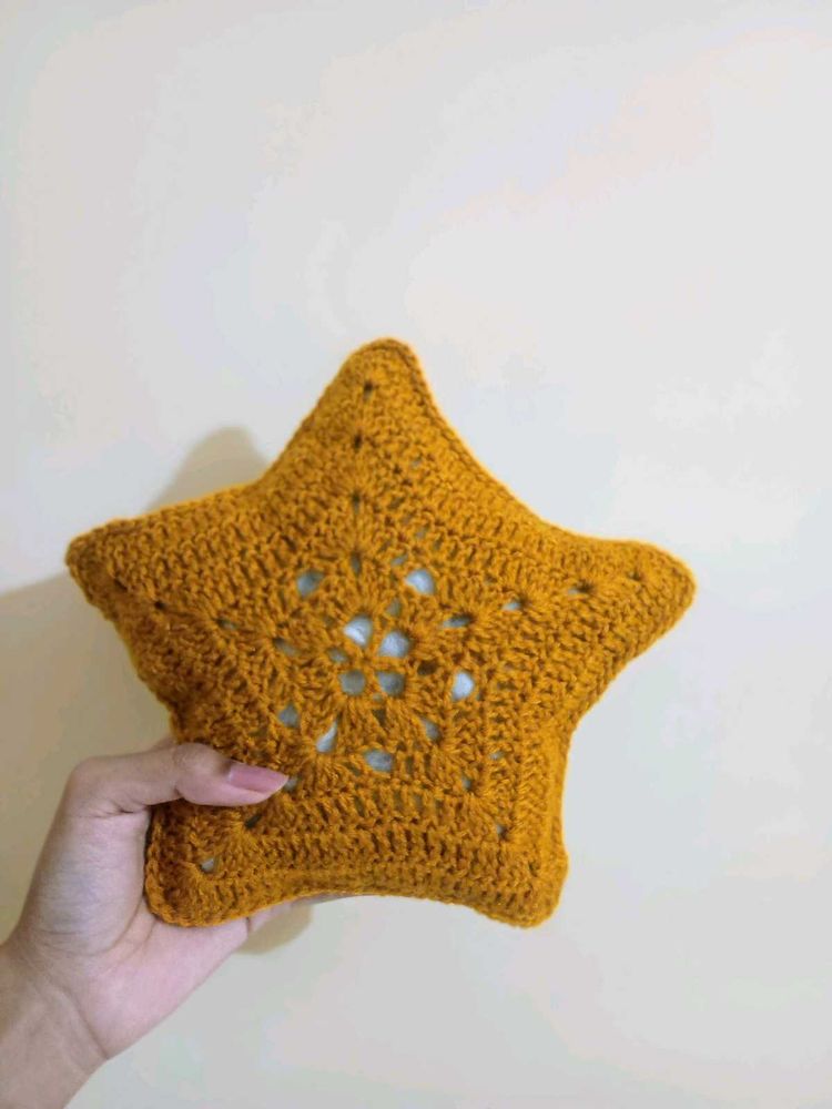 Crochet Star Pillow