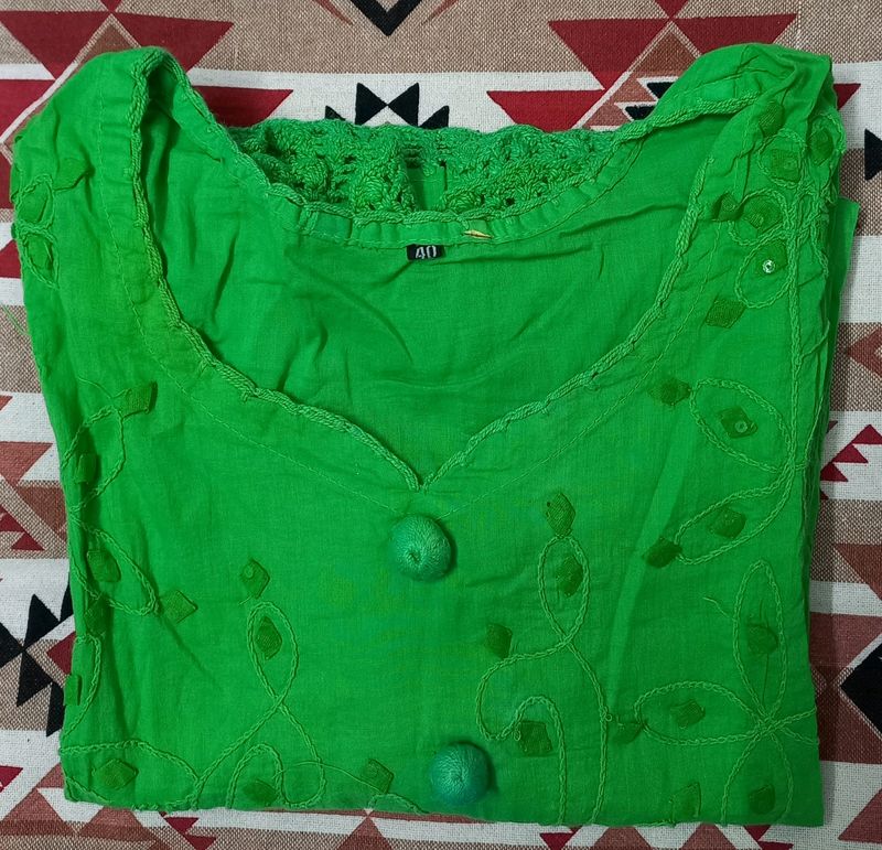 Elegant Thread Work Kurta 🍀🍀