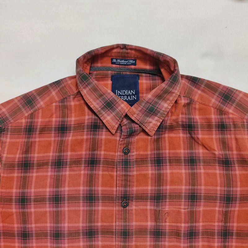 Indian Terrain Plaid Shirt - 42