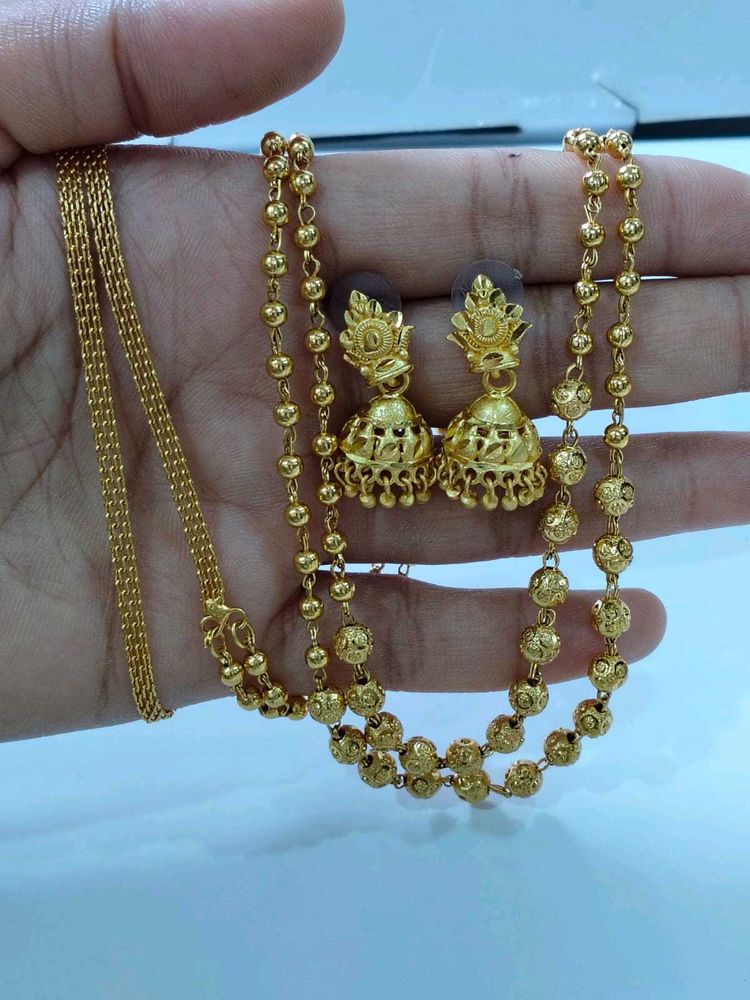 Gold Plated Jewellery Set