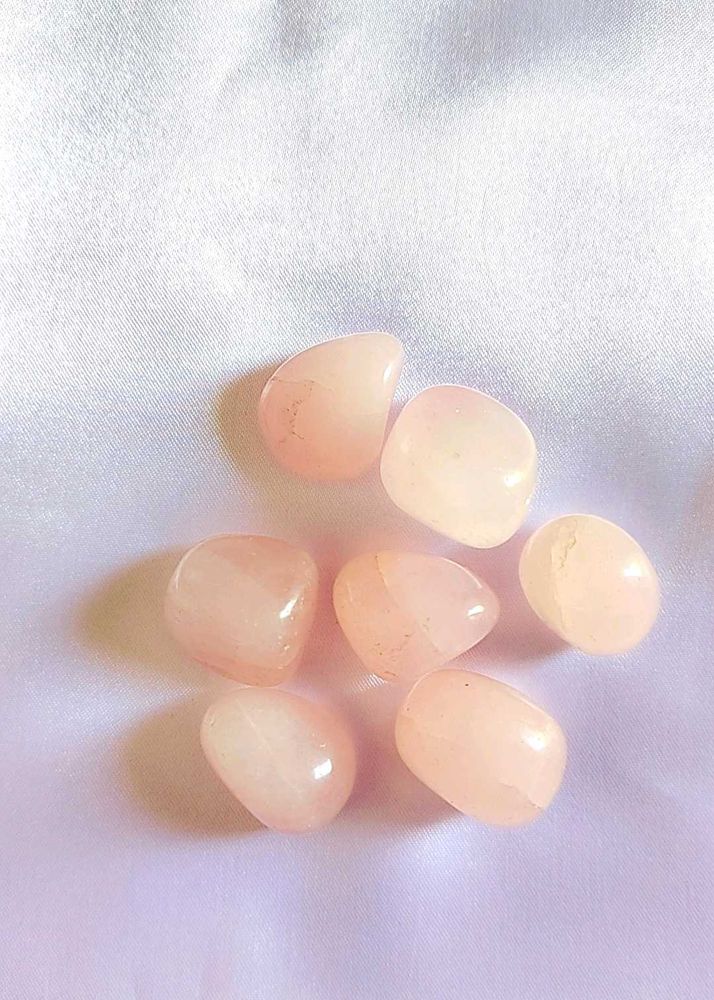 7 Rose Quartz Tumble