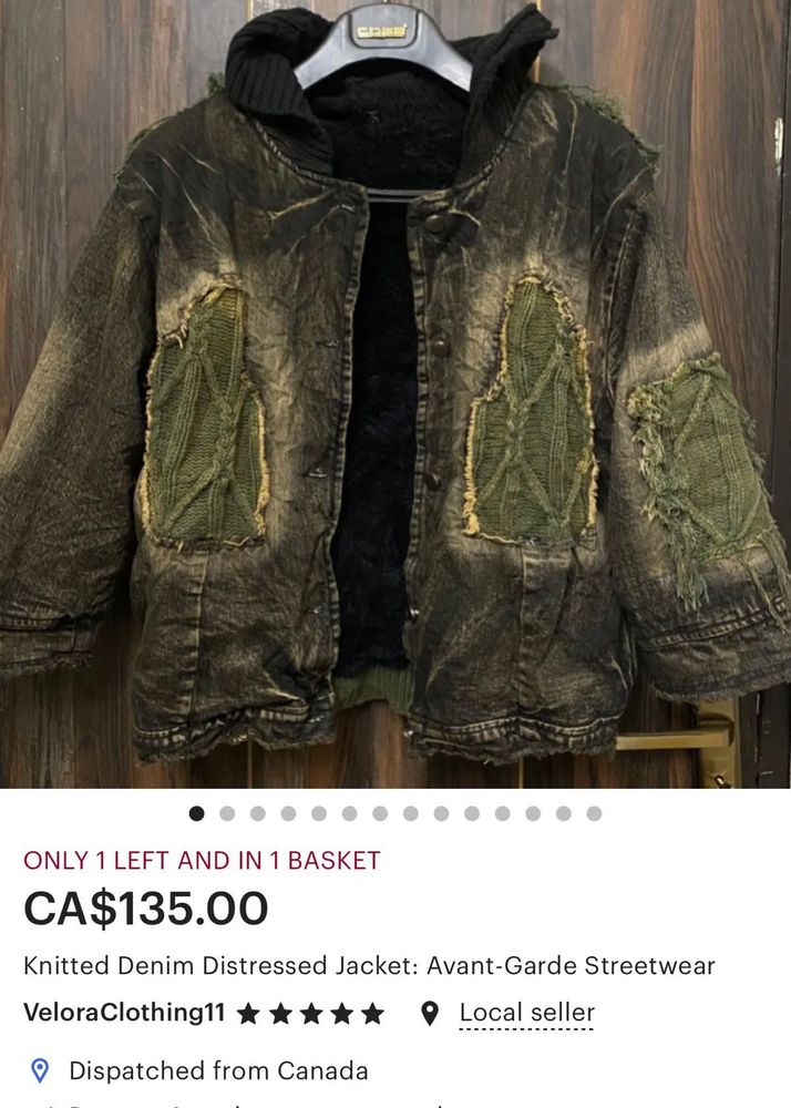 Distressed Denim Jacket